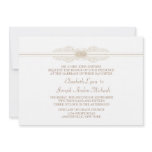 Baroque Monogram Scroll Wedding Invitation