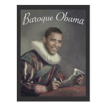 Baroque Obama Post Card