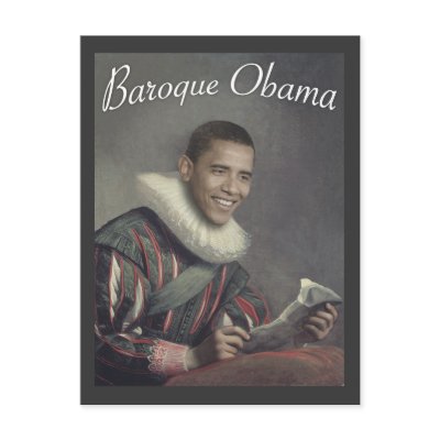 Baroque Obama Post Card by kbilltv