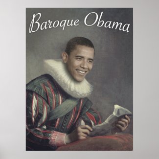 Baroque Obama print