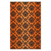 Baroque Orange Gothic Victorian Scapebook Sheet Stationery Paper