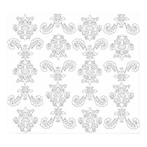 Baroque Outline Print by hyperspaz Baroque Outline Print