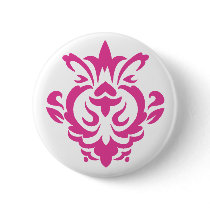 Baroque Pink (single) button by hyperspaz Baroque Pink (single) button
