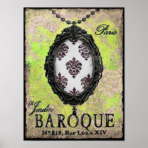 Baroque Print / Poster Zazzle