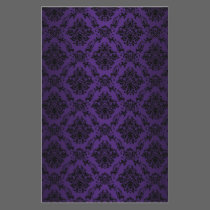 Baroque Purple Victorian Scrapbook Paper stationery