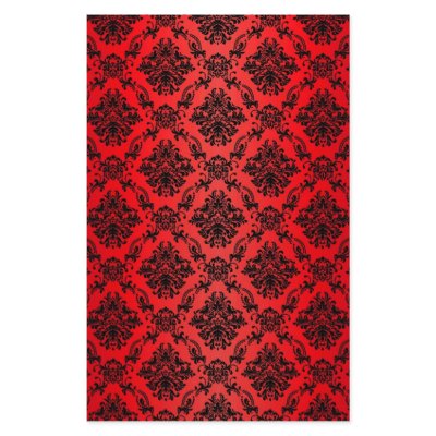 Baroque Red Victorian Scrapbook Paper Custom Stationery by mykajelina
