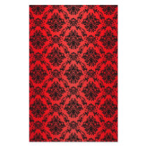 Baroque Red Victorian Scrapbook Paper Custom Stationery