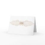 Baroque Scroll Wedding Folded Invitation Card
