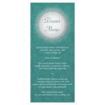Baroque Teal Plaque Menu Rack Card