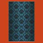baroque, teal, victorian, scrapbook, paper, myka,