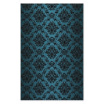 Baroque Teal Victorian Scrapbook Paper Stationery Design