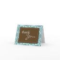 Baroque Vintage Aqua Blue Thank You Card