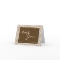 Baroque Vintage Brown Thank You Card