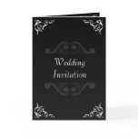 Baroque Wedding Invite Black & White Cards