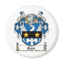 Barr Family Crest Refrigerator Magnets