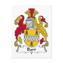 Barr Family Crest postcards