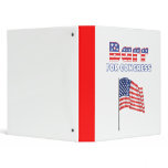 Barr for Congress Patriotic American Flag binders