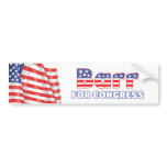 Barr for Congress Patriotic American Flag Bumper Sticker