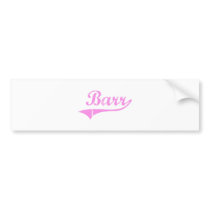 Barr Last Name Classic Style Bumper Stickers