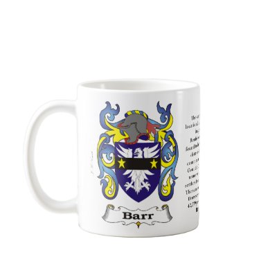 Barr, the origin, meaning and the crest mugs by NemethArt