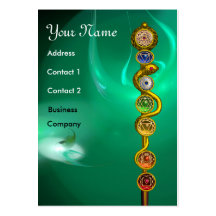 BARRA DE ASCLEPIUS CON 7 CHAKRAS, ENERGÍA ESPIRITU TARJETAS PERSONALES