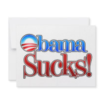 Barrack Obama Sucks Personalized Announcements