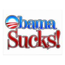Barrack Obama Sucks Post Cards