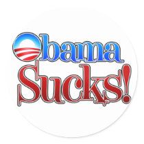 Barrack Obama Sucks Sticker