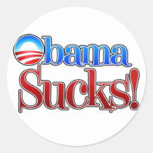 Barrack Obama Sucks Sticker
