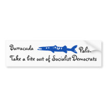 barracuda, Barracuda , Palin, Take a bite out o... bumper stickers