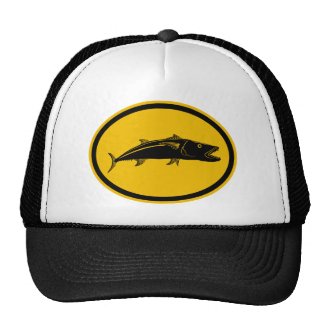 Barracuda Fish Mesh Hats