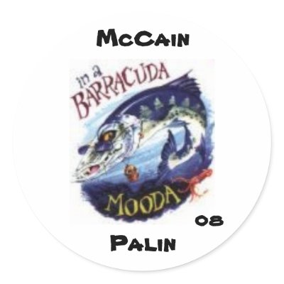 Barracuda Mooda (round) Round Sticker by vh6699