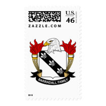 Barradall Family Crest stamps
