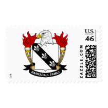 Barradall Family Crest stamps