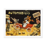 Barre Automobiles - Vintage Advertisement Poster Postcard