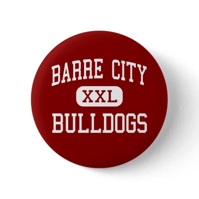 Barre City - Bulldogs - Elementary - Barre Vermont Button by customteamsportswear