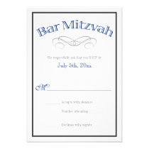 Barre las tarjetas de contestación de RSVP de los  invitaciones