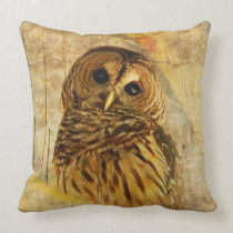 Barred Owl Pillow by Lois Bryan pillows
