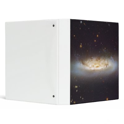 Barred Spiral Galaxy NGC 4522 Virgo Galaxy Cluster Vinyl Binders by wallarts
