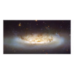 Barred Spiral Galaxy NGC 4522 Virgo Galaxy Cluster Picture Card