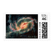 Barred Spiral Galaxy Postage