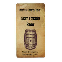 Barrel Beer Label