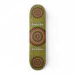 Barrel Cactus Mandala 2 with Green Thorn Pattern Skate Decks