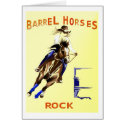 Barrel Horses Rock cards