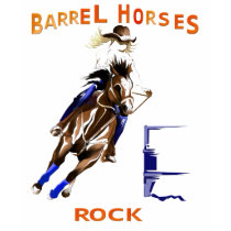 Barrel Horses Rock t-shirts by Lotacats Barrel Horses Rock t-shirts