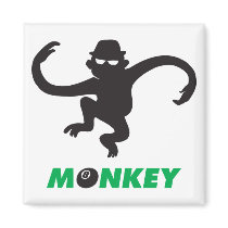 BARREL MONKEY MAGNET by monkeyska BARREL MONKEY MAGNET