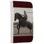 Barrel Race Sepia Kindle Keyboard Case