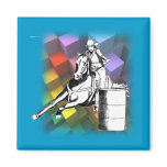 Barrel Racer 102 Refrigerator Magnet