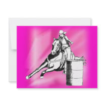 Barrel Racer 103 invitations by saddleblkt Barrel Racer 103 invitations