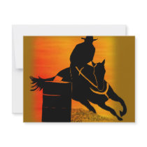 Barrel Racer 201 invitations by saddleblkt Barrel Racer 201 invitations